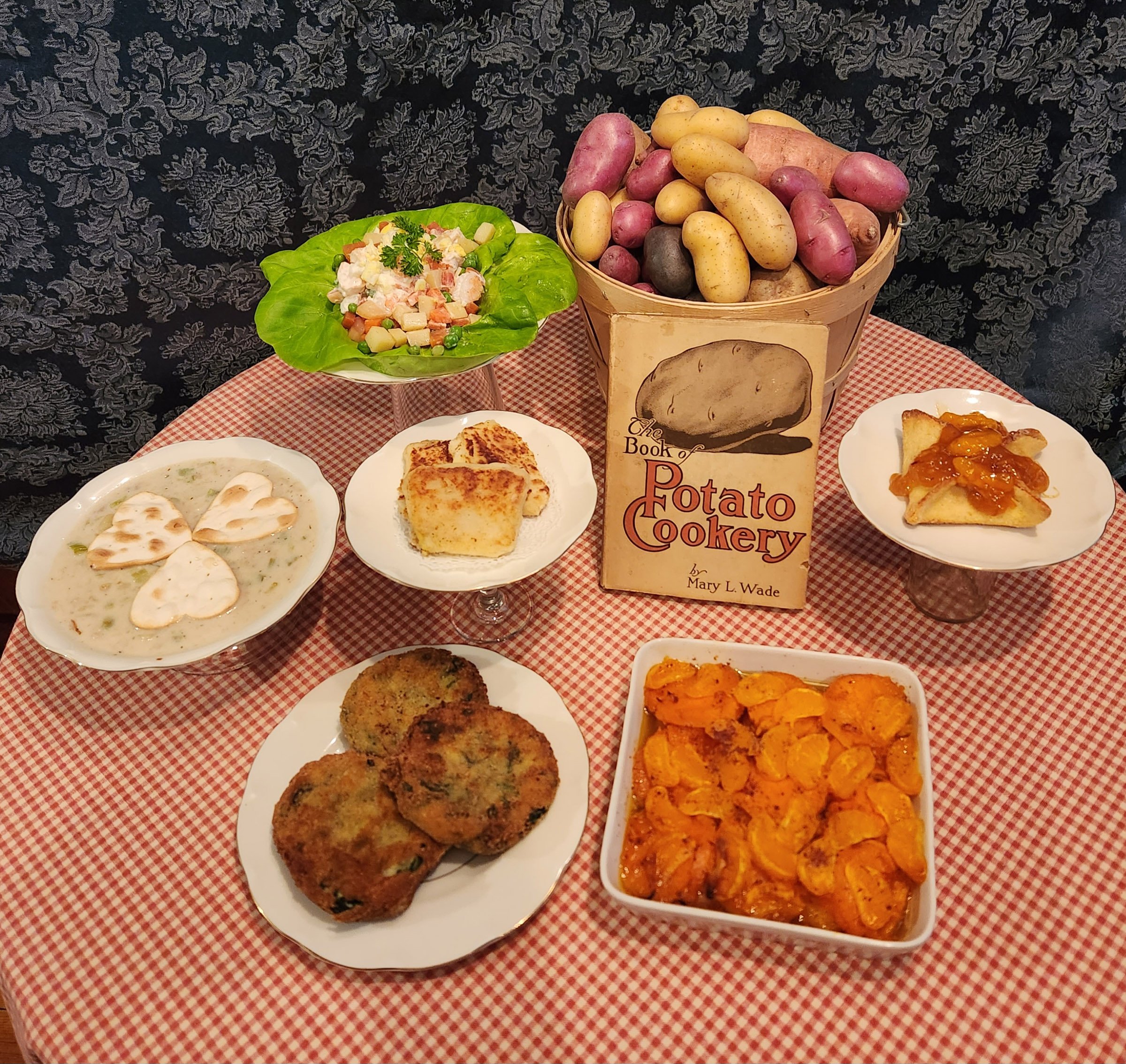 a small bowl with coffee grounds, honey, and plain yogurt on a wooden table, natural light, top-down view