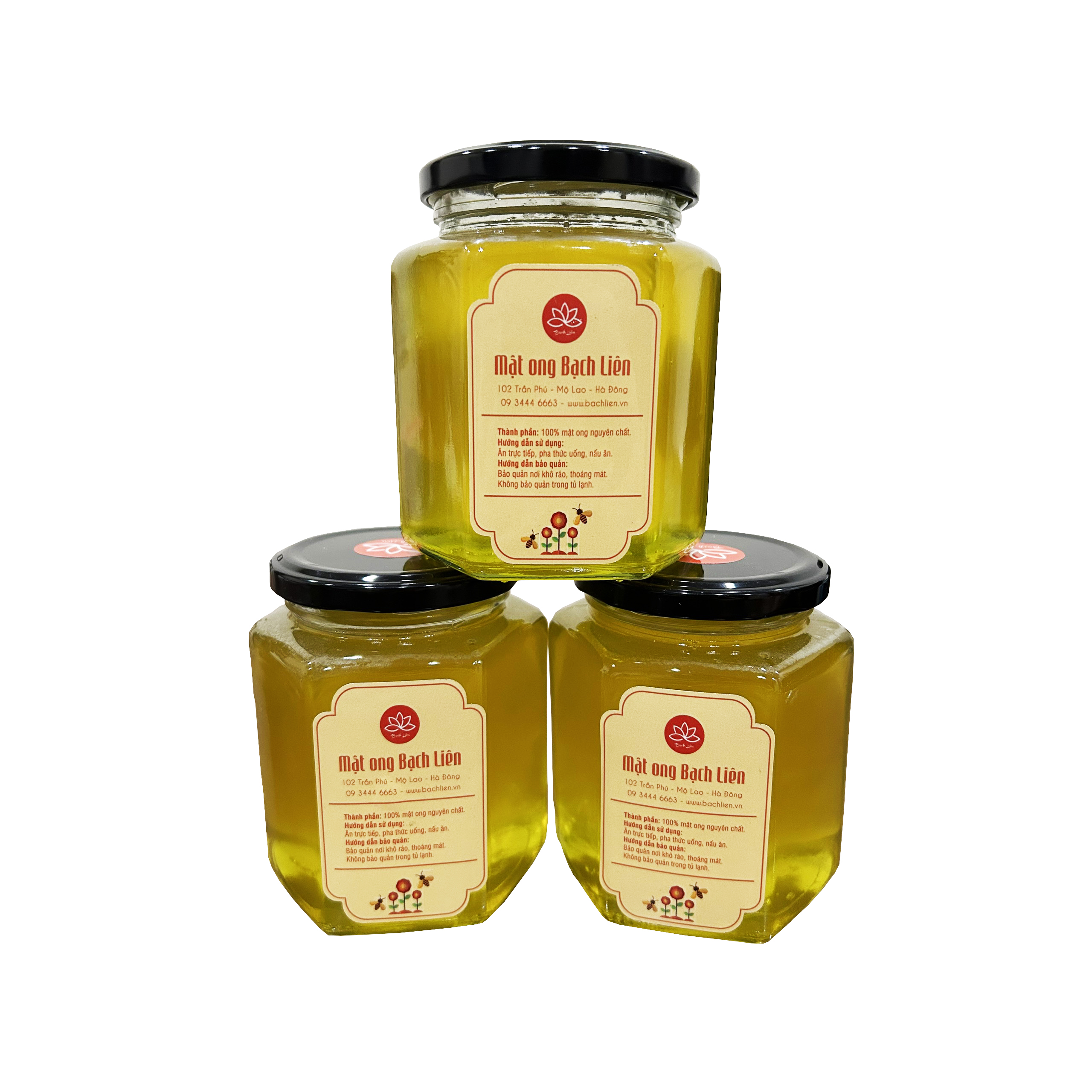 lọ mật ong bạc hà Hà Giang đậy kín nắp