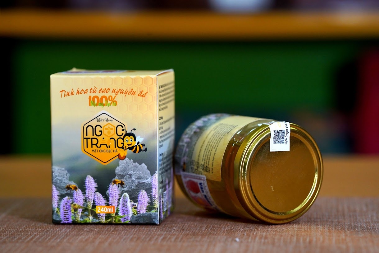 mật ong bạc hà hà giang hương thơm đặc trưng