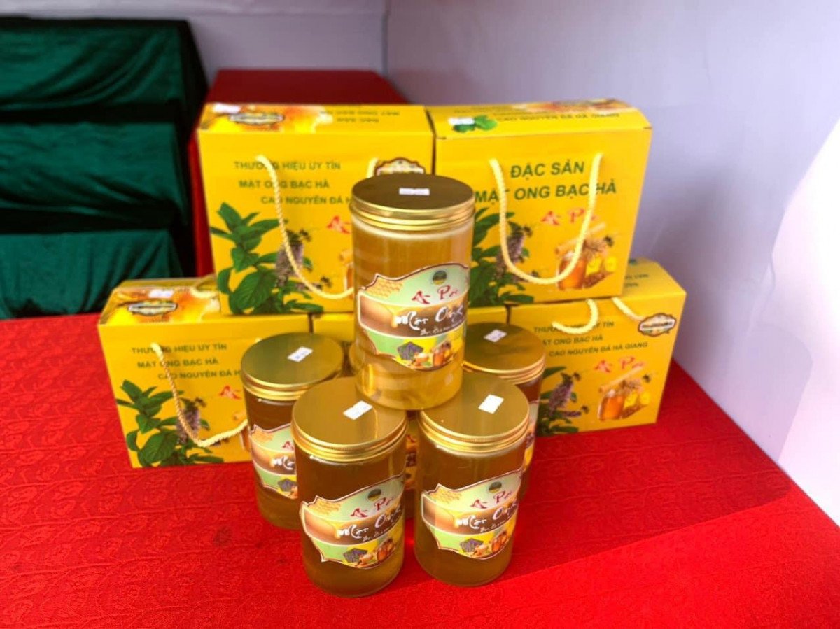 mật ong bạc hà Hà Giang nhãn mác truy xuất nguồn gốc