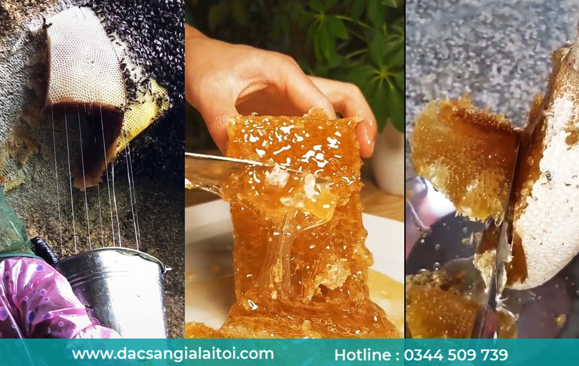 mật ong rừng màu sắc đa dạng hơi đục