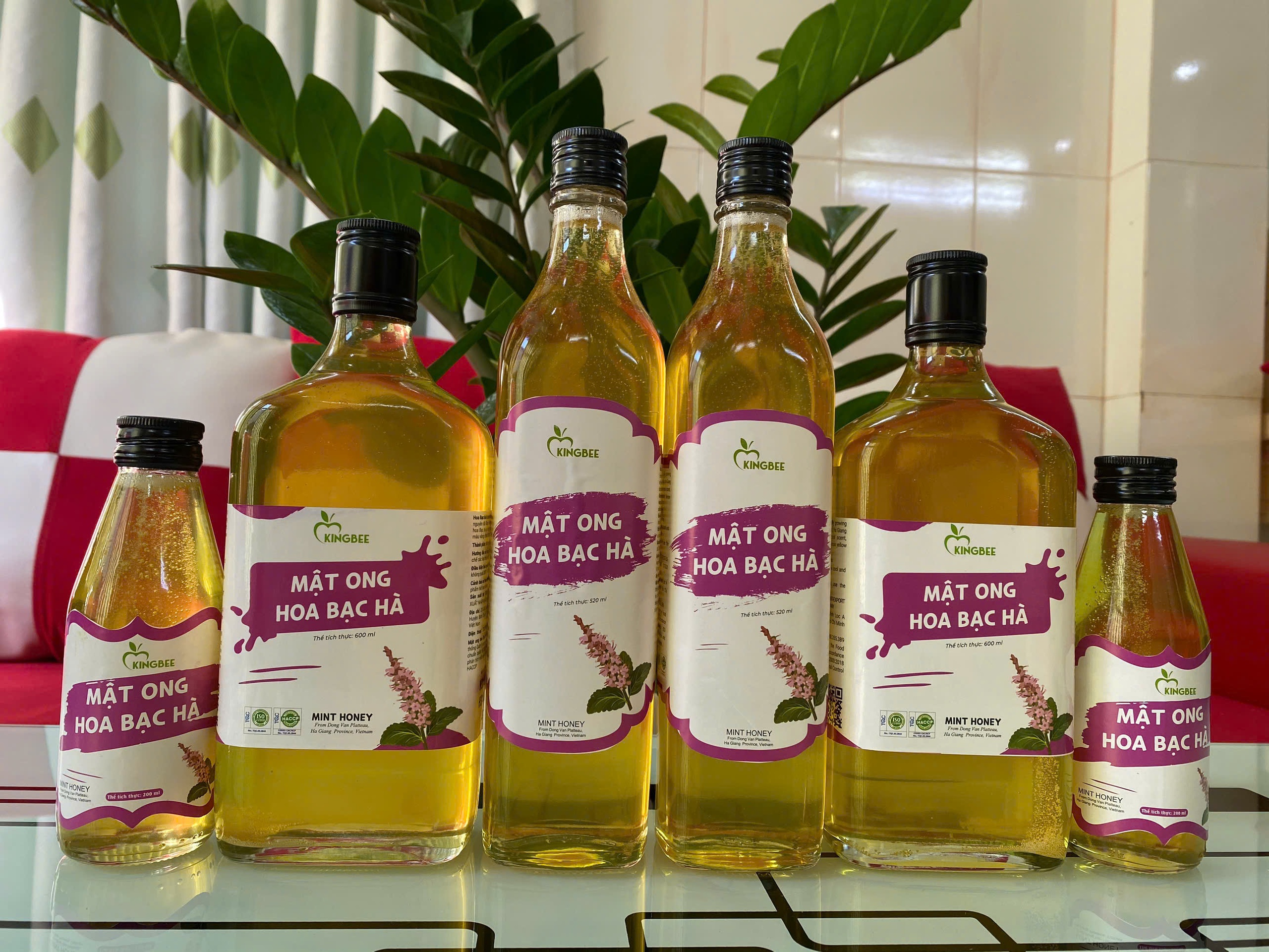 mật ong hoa bạc hà kết tinh nhẹ