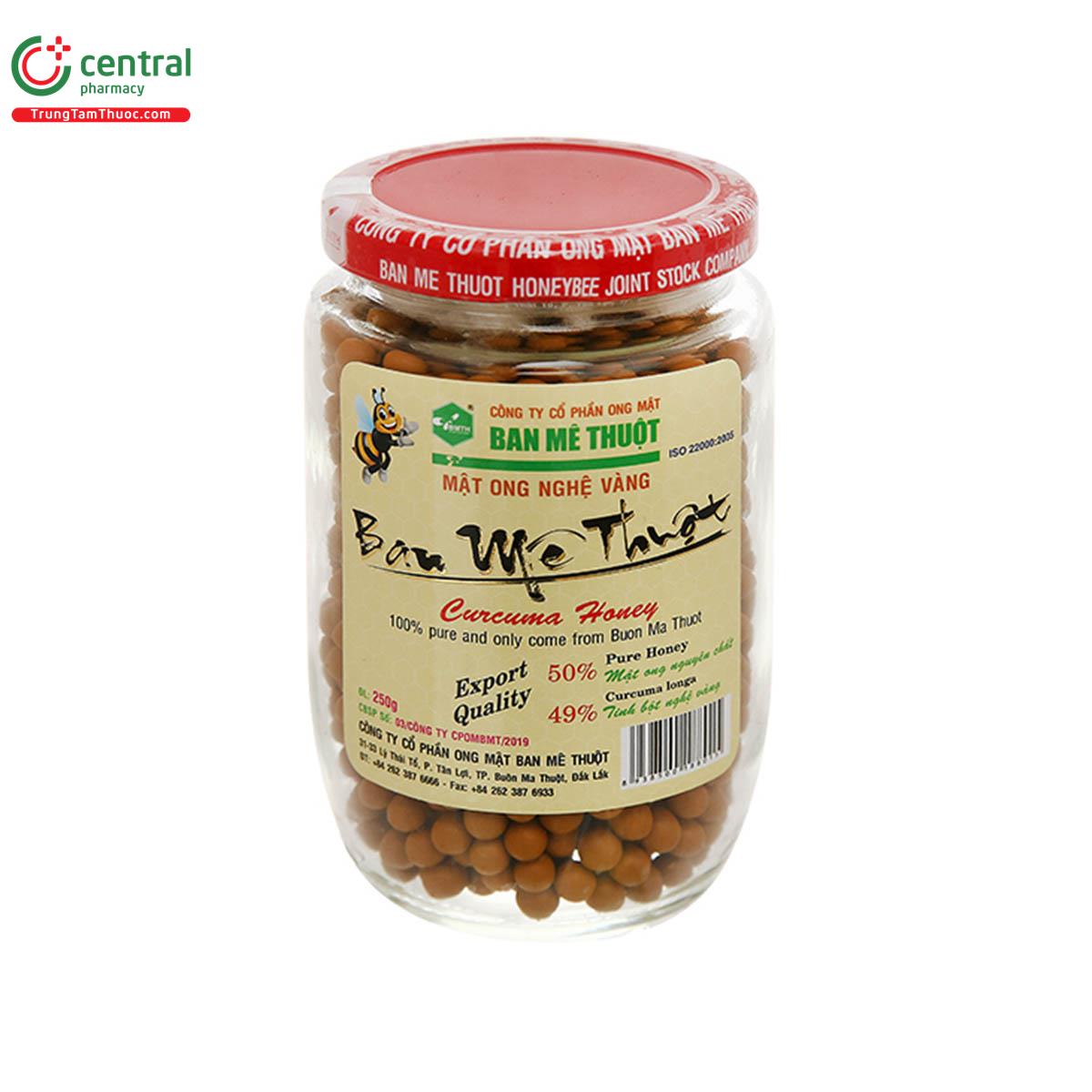 mật ong A Ma Thuột pha bột nghệ