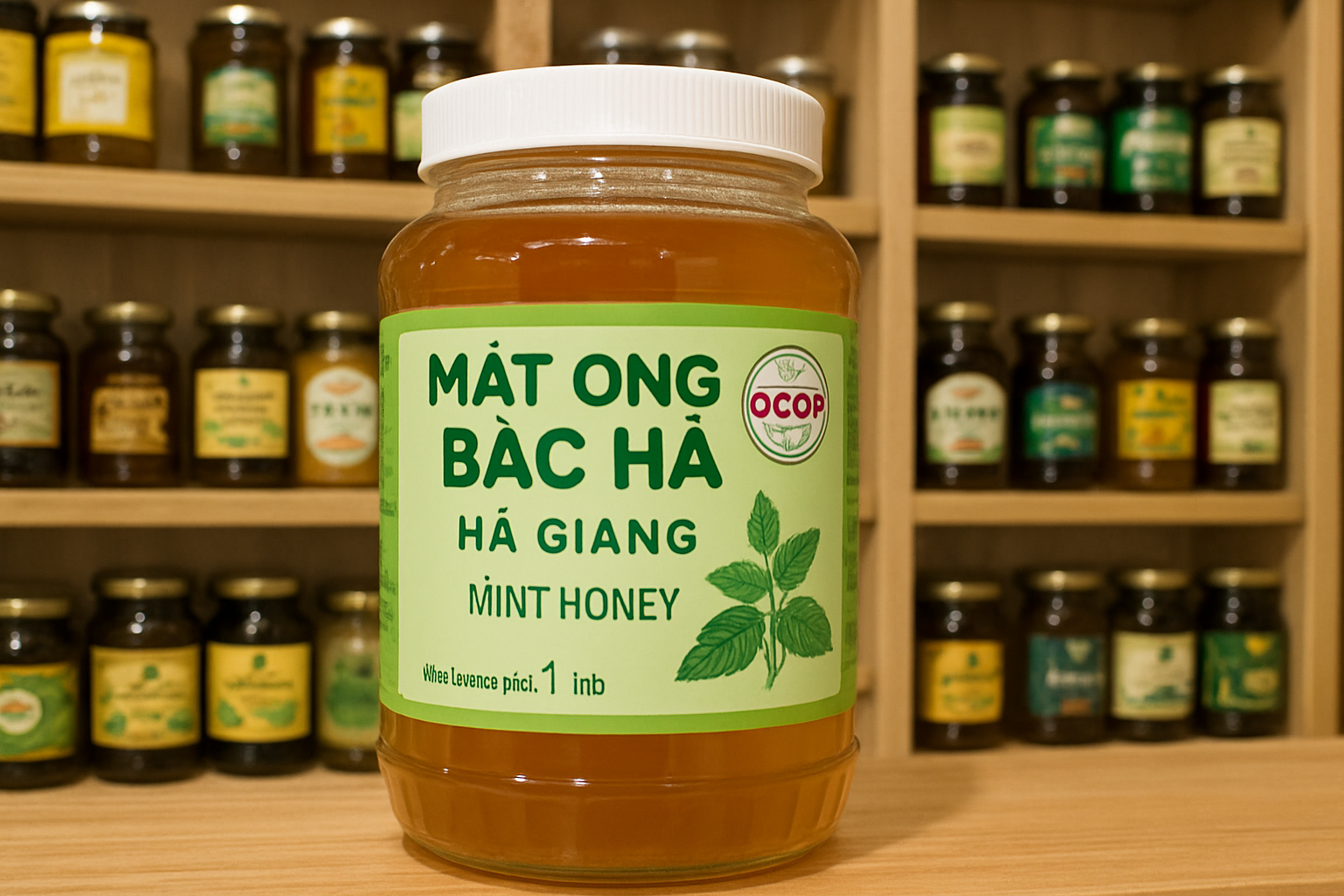 mật ong bạc hà Hà Giang OCOP cửa hàng uy tín