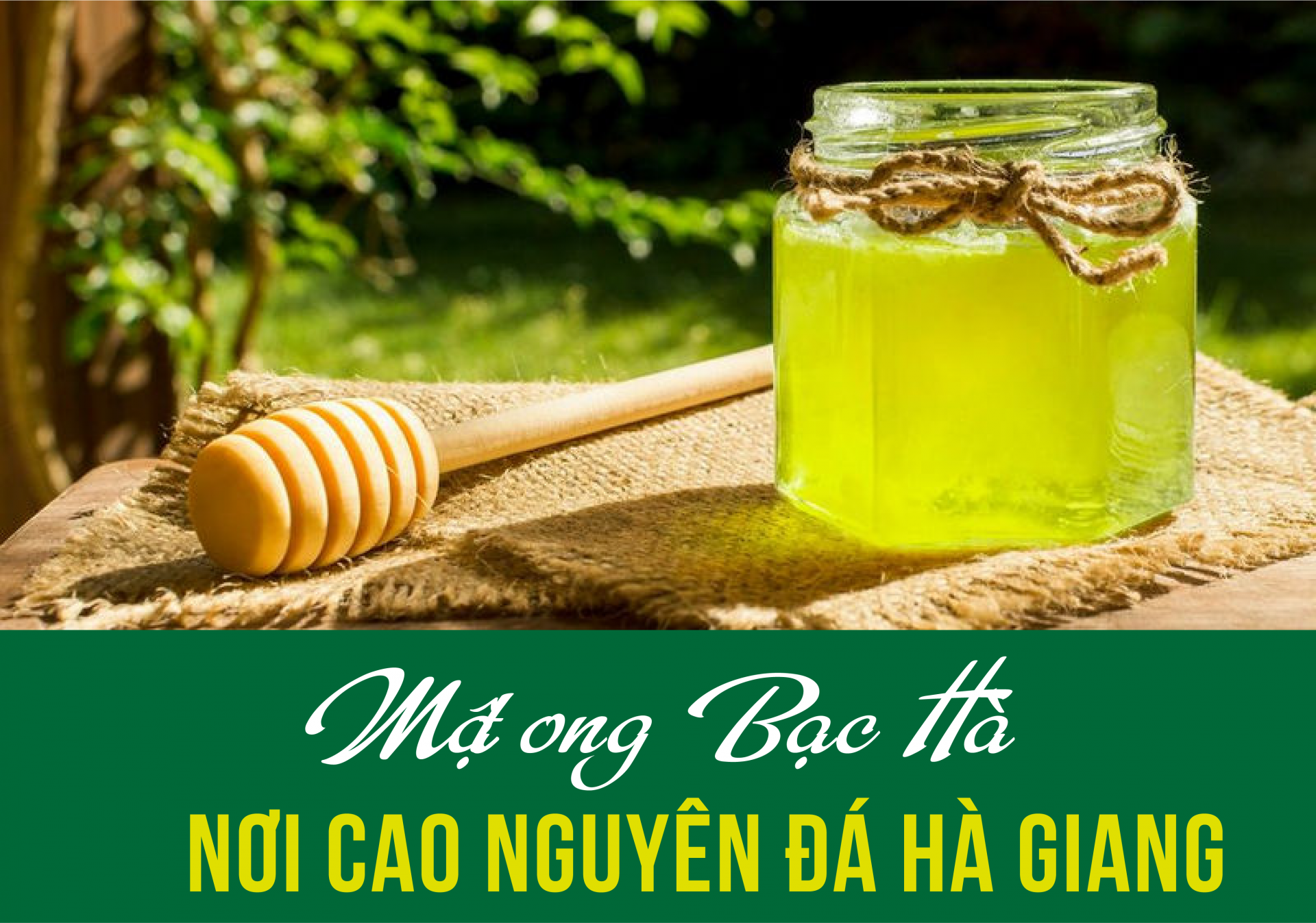 mật ong bạc hà màu vàng chanh nhạt Hà Giang