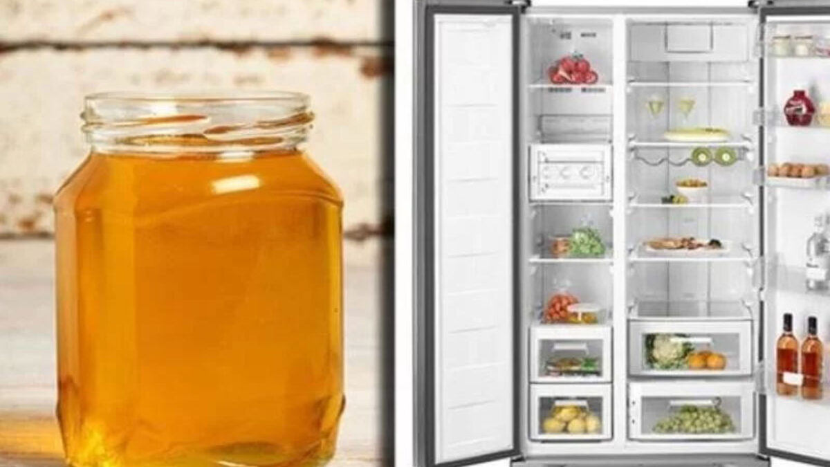 kiểm tra mật ong nguyên chất bằng ngăn đá tủ lạnh
