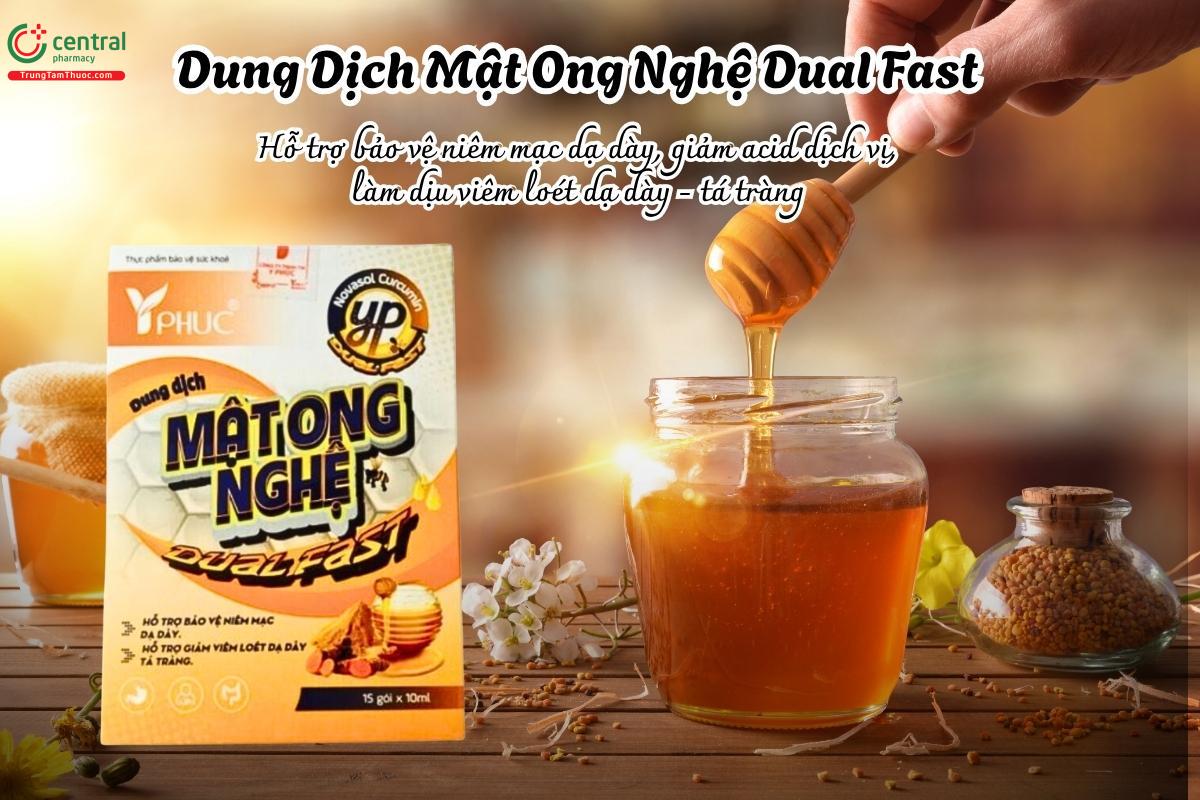 mật ong nghệ hỗ trợ điều trị viêm loét dạ dày