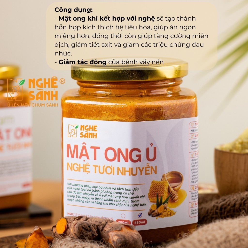mật ong nghệ ngăn ngừa mụn trứng cá