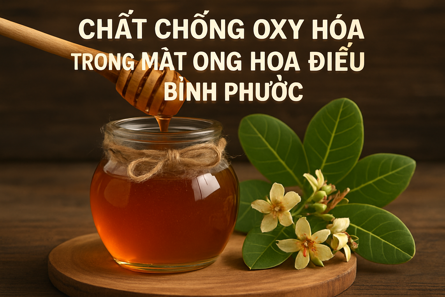 chất chống oxy hóa trong mật ong hoa điều Bình Phước
