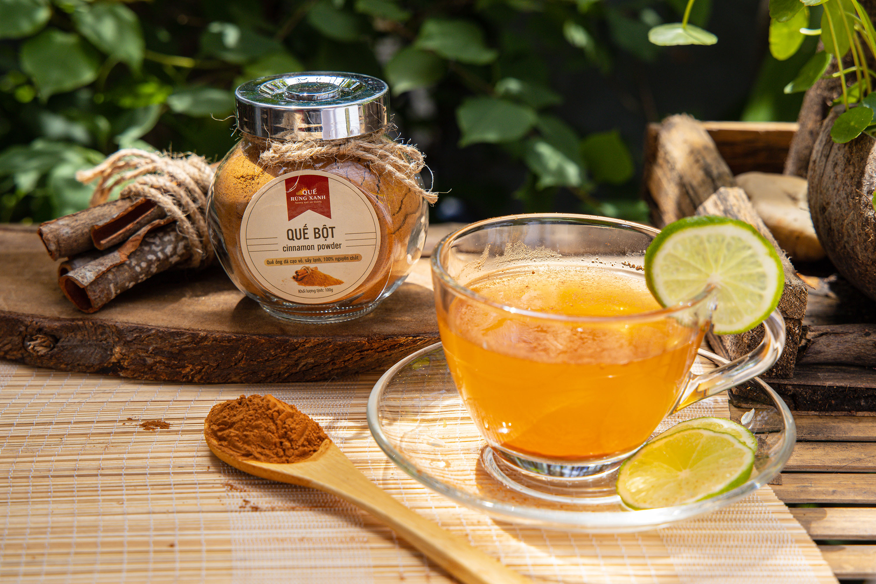 mật ong hoa điều và quế