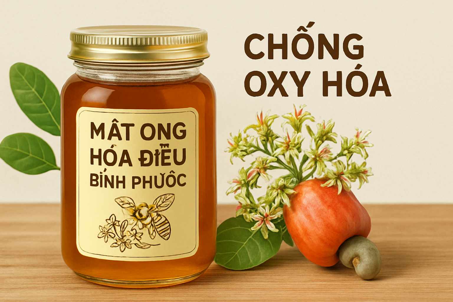 mật ong hoa điều Bình Phước chống oxy hóa