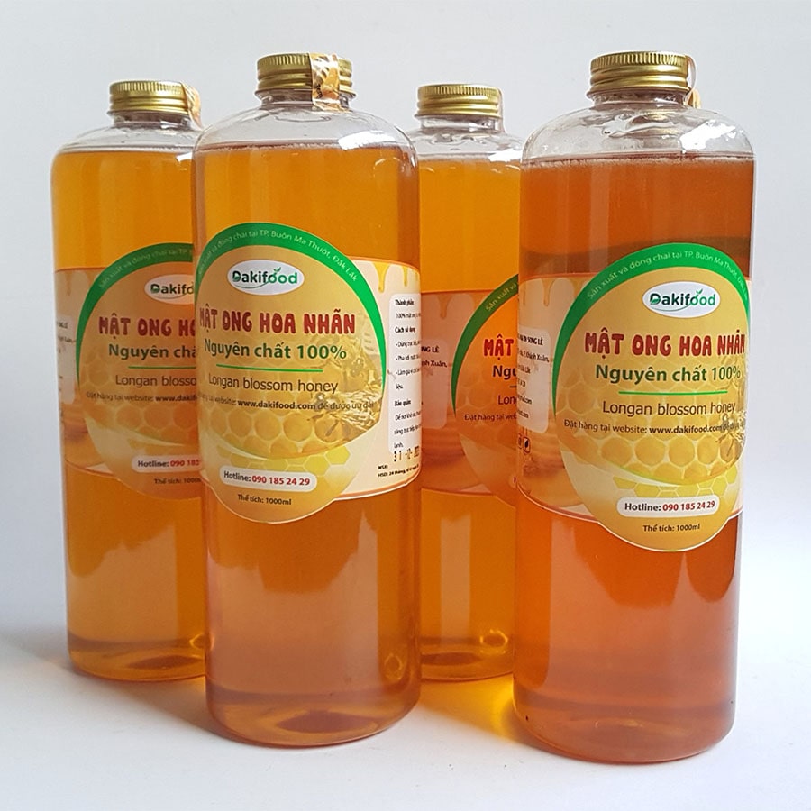 ngửi mật ong hoa nhãn và mật ong hoa cà phê