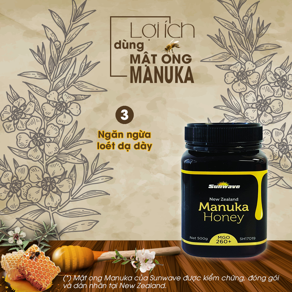 mật ong manuka chữa lành vết thương
