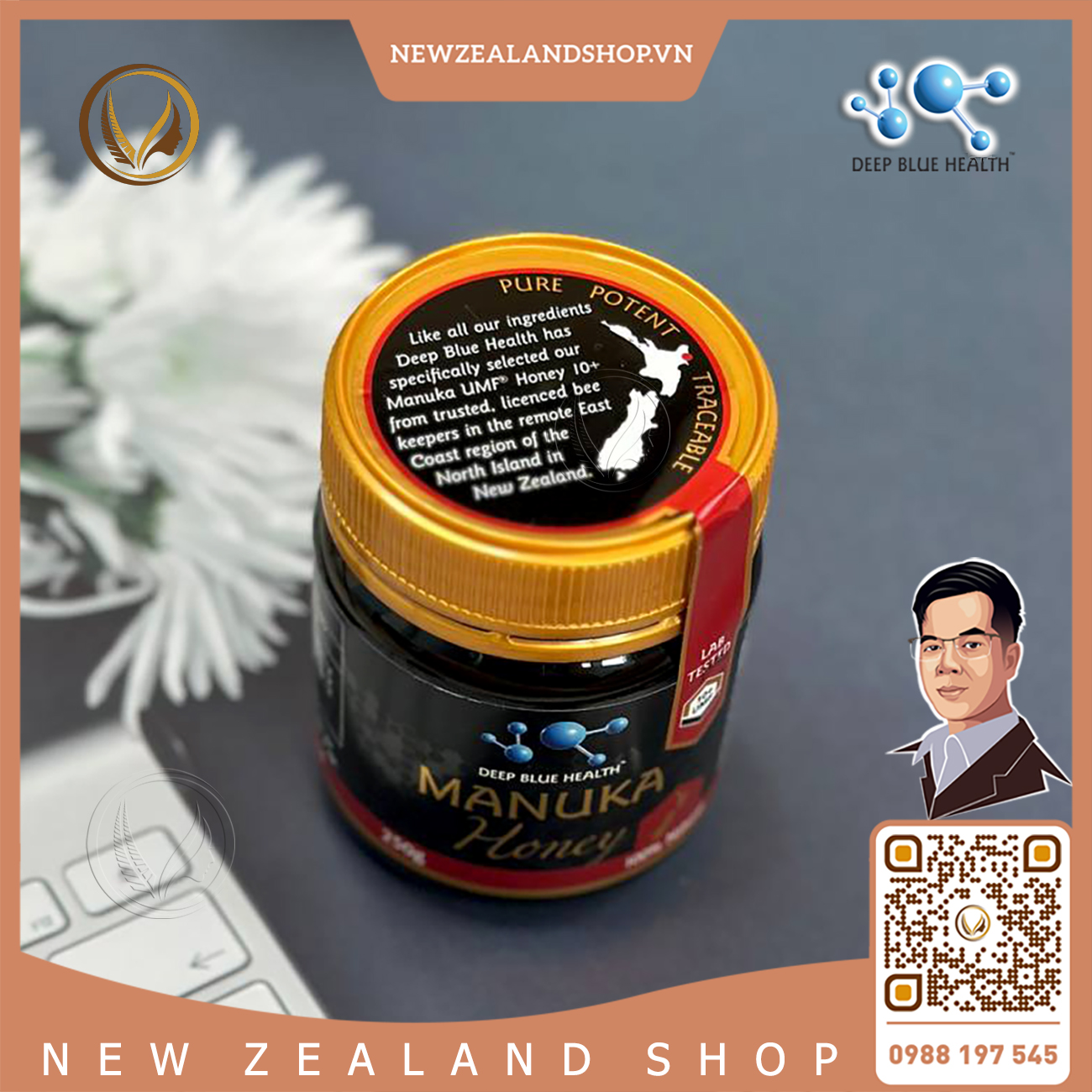 So sánh mật ong Manuka New Zealand và mật ong hoa Việt Nam: màu sắc, kết cấu và bao bì đặc trưng của từng loại mật ong